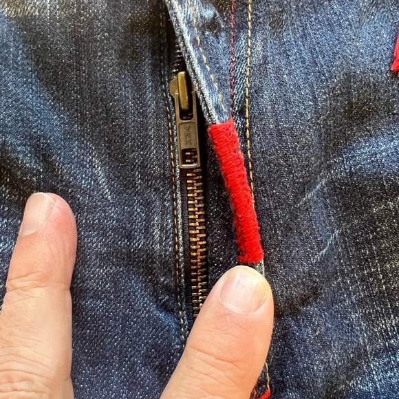 EUC Mens Akademiks Native Warriors Indian Dark Blue Jeans 38x32🐎🐎 (D3) - Picture 11 of 13